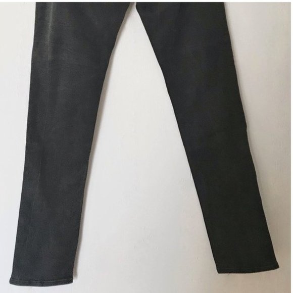 H&M SKINNY LOW RISE LEGGING JEANS BLACK BLUE COLOR BLOCK TWO TONE 33 NWT - Picture 9 of 11